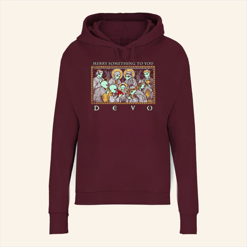 DEVOlved Nativity Hoodie Devo Merch Best Friend Birthday Gifts Christmas Presents