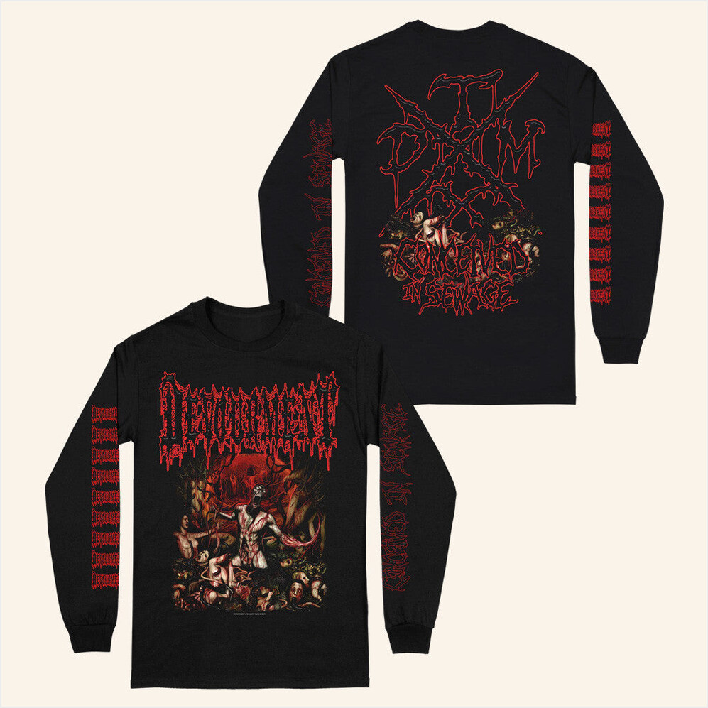 Devourment Conceived In Sewage Long Sleeve T-Shirt Realityfade Merch Birthday Gifts For Brother