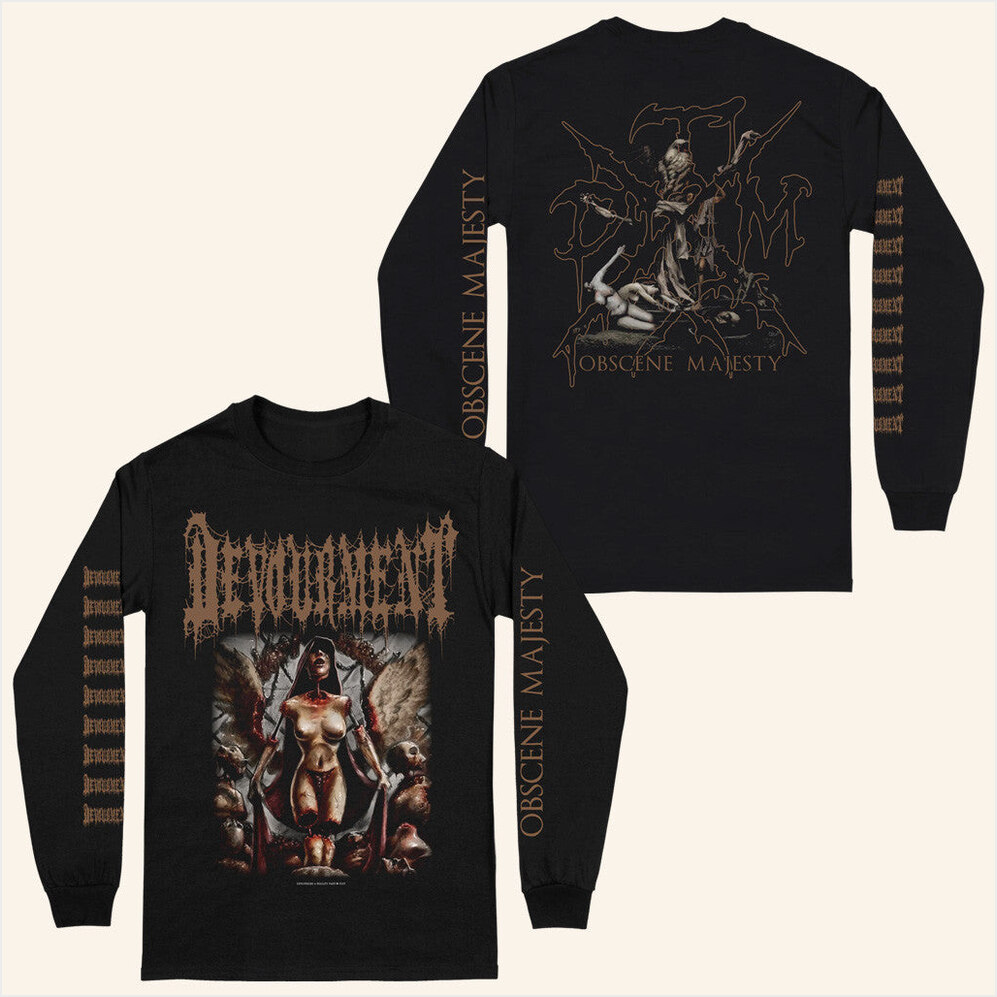 Devourment Obscene Majesty Long Sleeve T-Shirt Realityfade Merch Birthday Gifts For Friends
