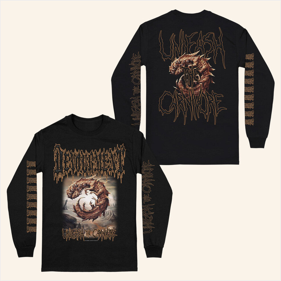 Devourment Unleash The Carnivore Long Sleeve Shirt Realityfade Merch Gifts For Boyfriend