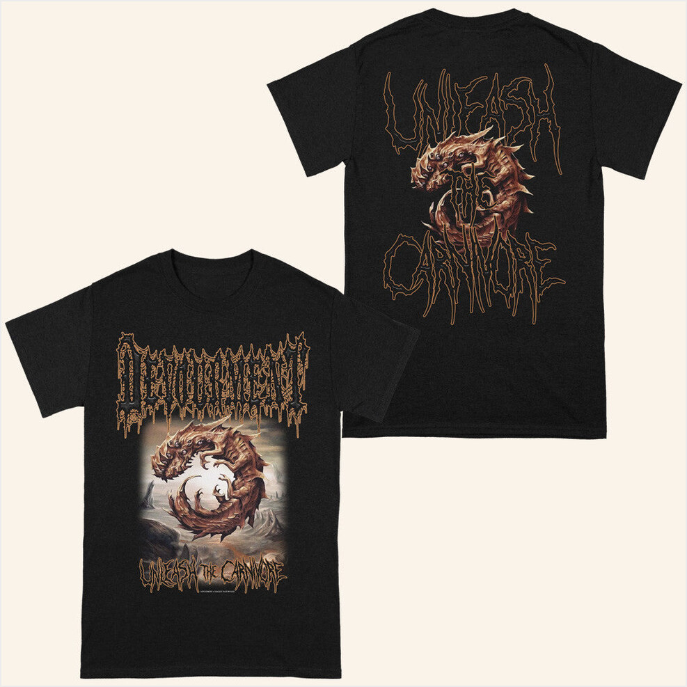 Devourment Unleash The Carnivore Shirt Realityfade Merch Gifts For Dudes Gifts For Friends