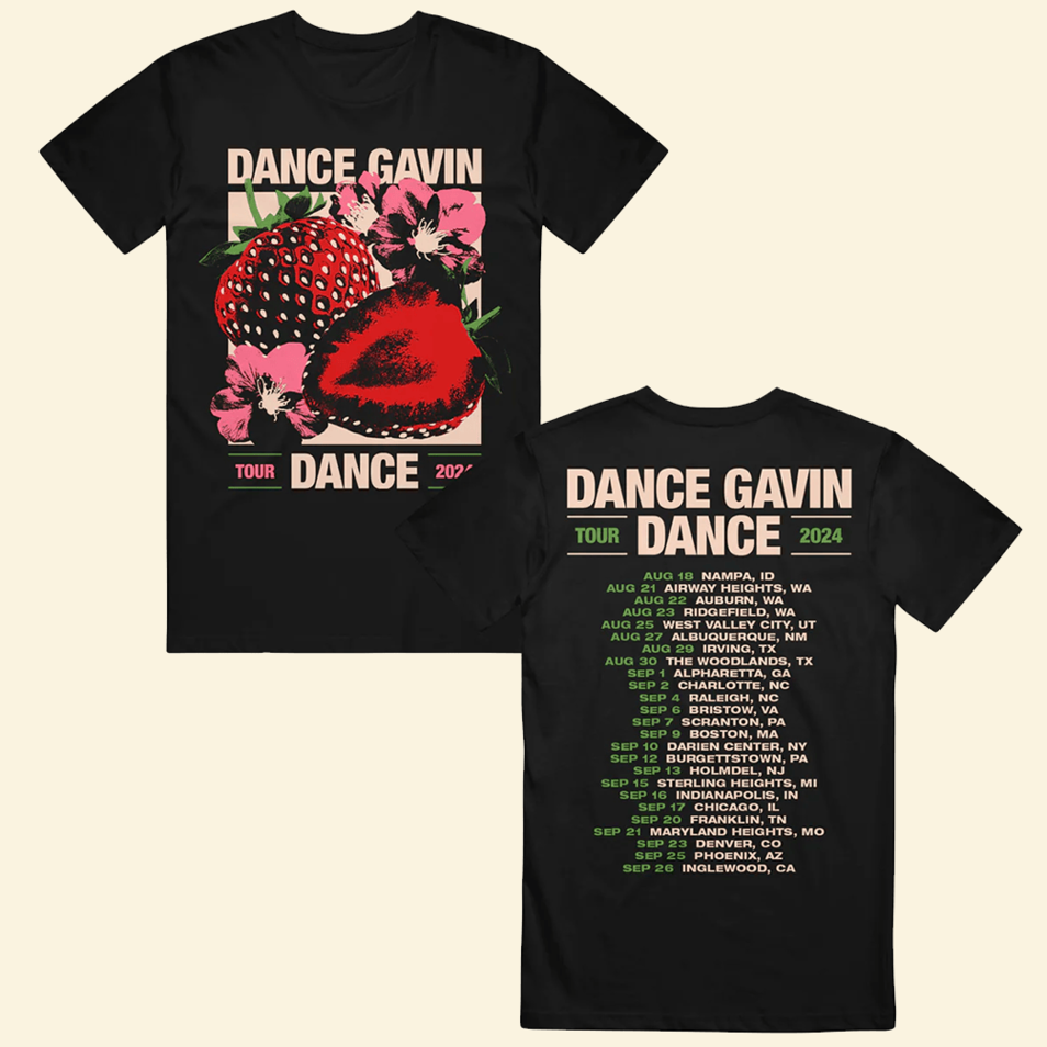 DGD Strawberry Blossom Tour T-Shirt Dance Gavin Dance Merch Awesome Father's Day Birthday Gifts