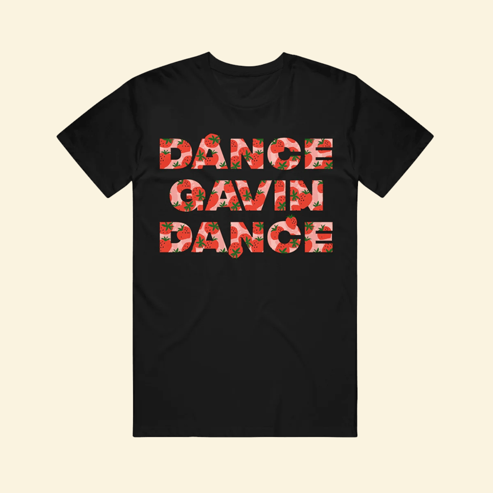 DGD Strawberry Pattern T-Shirt Dance Gavin Dance Merch Mother' Day Special Birthday Gifts