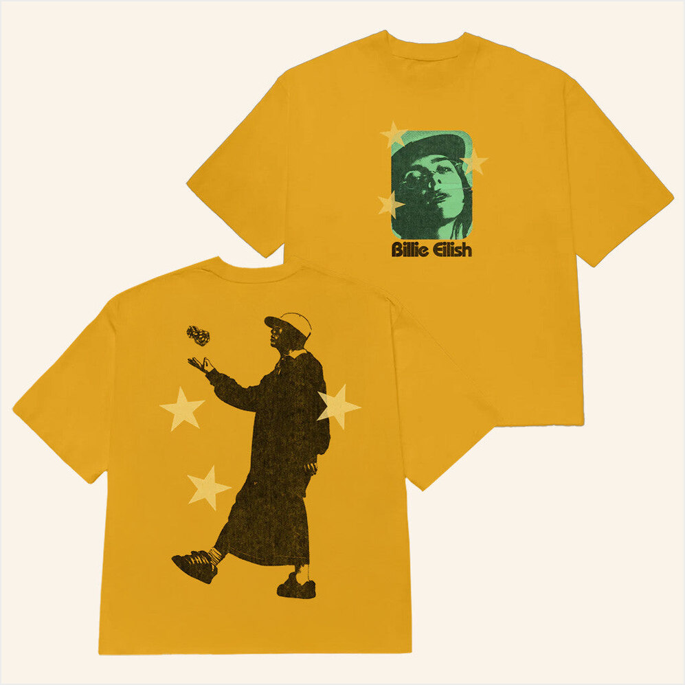Dice Gold Shirt Billie Eilish Merch Gift Ideas For Fans BFF Birthday Gifts Ideas