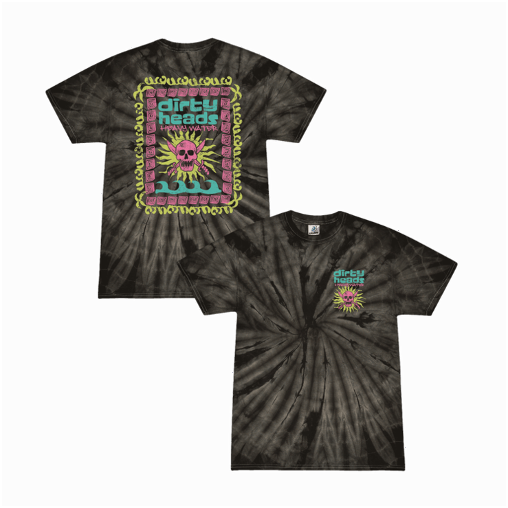 Dirty Heads Merch Heavy Water Black Tie Dye T-Shirt Gifts For Husband Gifts For Besties