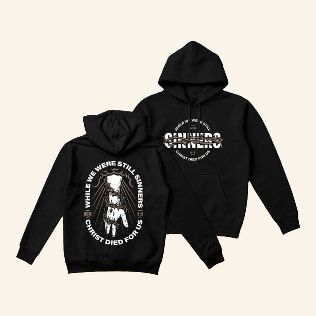 Disciple Threads Merch Christ Died For Us Hoodie Present For Husband