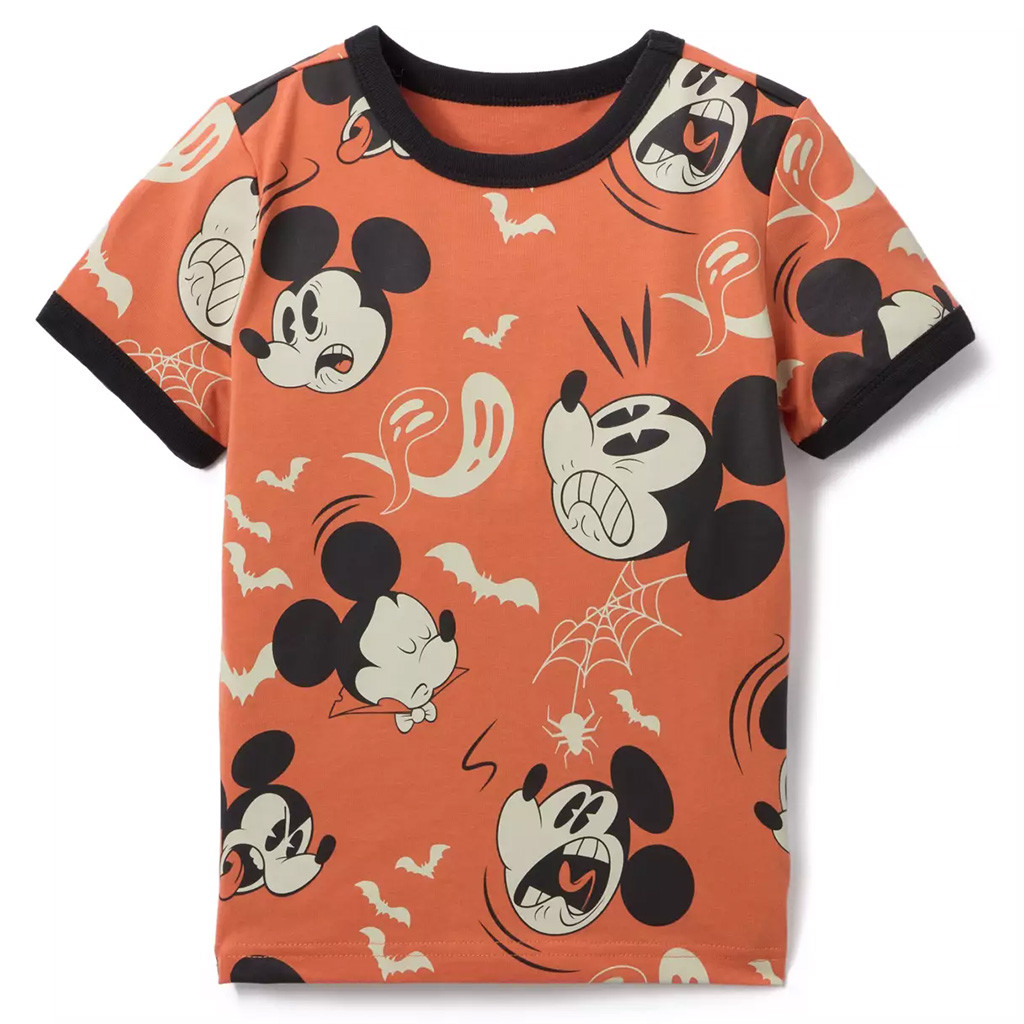 Disney Halloween Merch 2025 Mickey Mouse Glow In The Dark Halloween T-Shirt Him Gifts