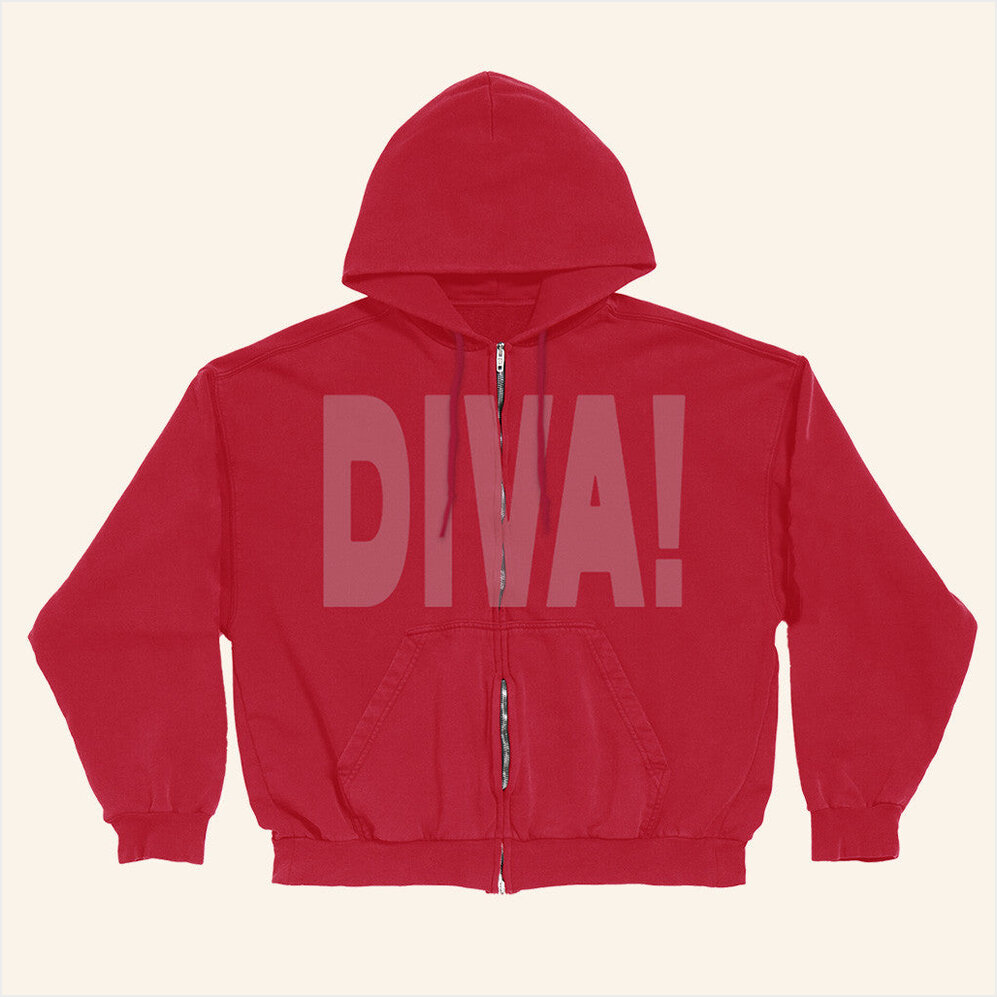 DIVA Zip Hoodie Role Model Merch Best Friend Birthday Gifts Christmas Presents