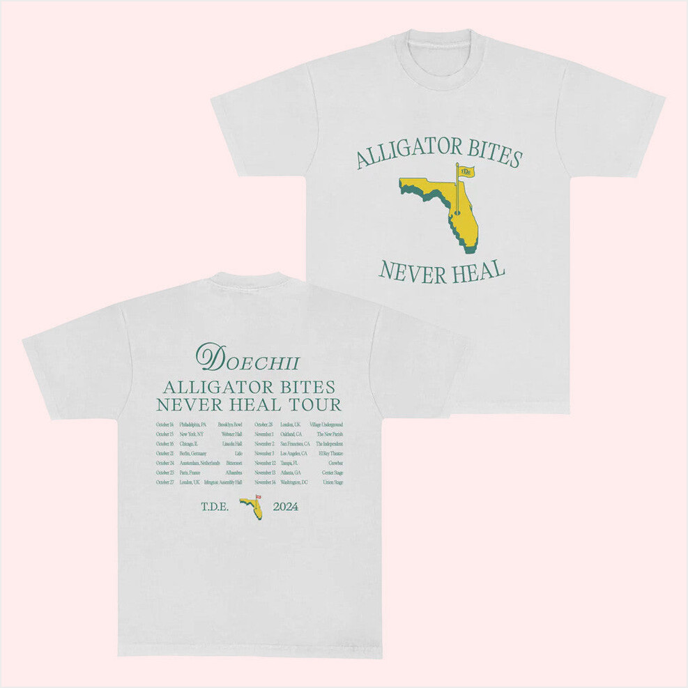 Doechii Shirt Doechii Merch Alligator Bites Never Heal Tour T-Shirt Birthday Gifts For Dad