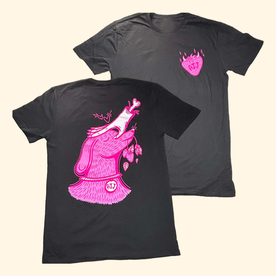 Dog T-Shirt AJJ The Merch Unique Birthday Gifts For Music Lovers BFF Gifts Ideas