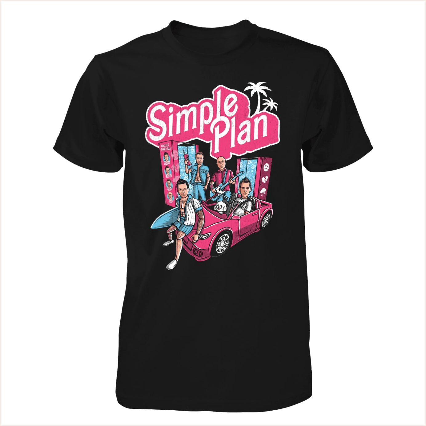 Dolls And Car T-Shirt Simple Plan Merch Present For Wife BFF Birthday Gifts Ideas