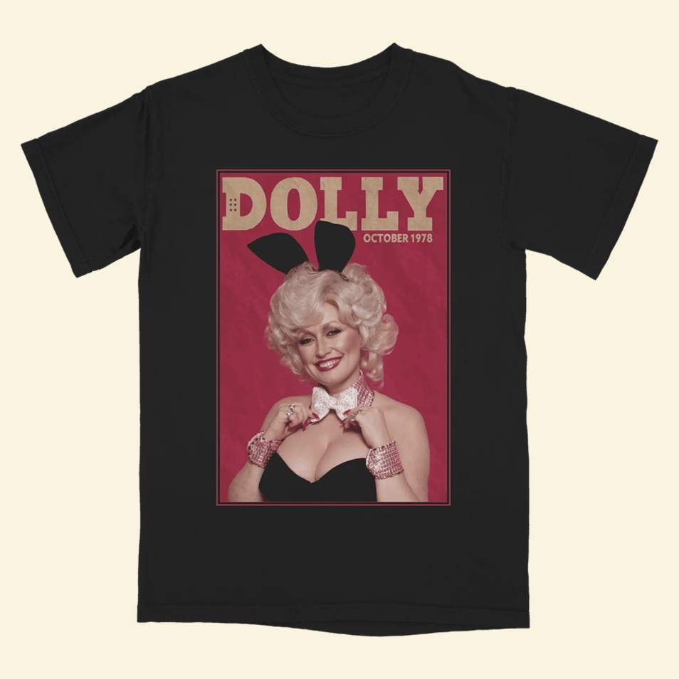 Dolly Bunny Black T-Shirt Dolly Parton Merch Dolly Parton Shirt Best Father's Day Gifts