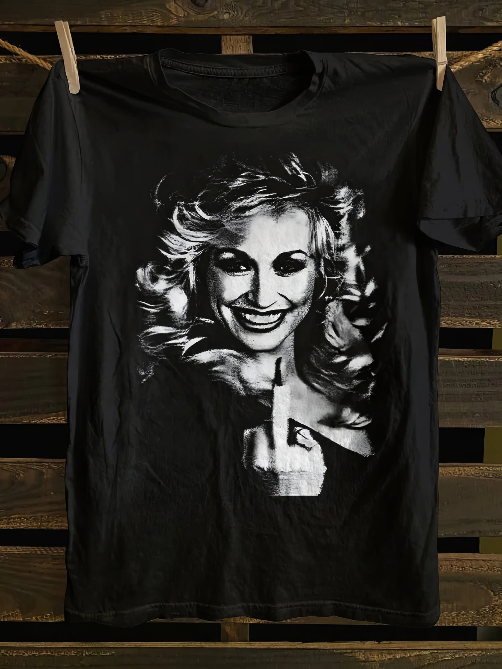 Dolly Parton Flipping The Bird T-Shirt Best Gifts For New Moms