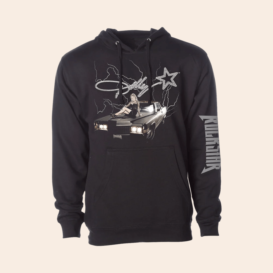 Dolly Parton Hoodie Dolly Parton Merch Rockstar Caddy Lightning Hoodie Top Father's Day Gifts
