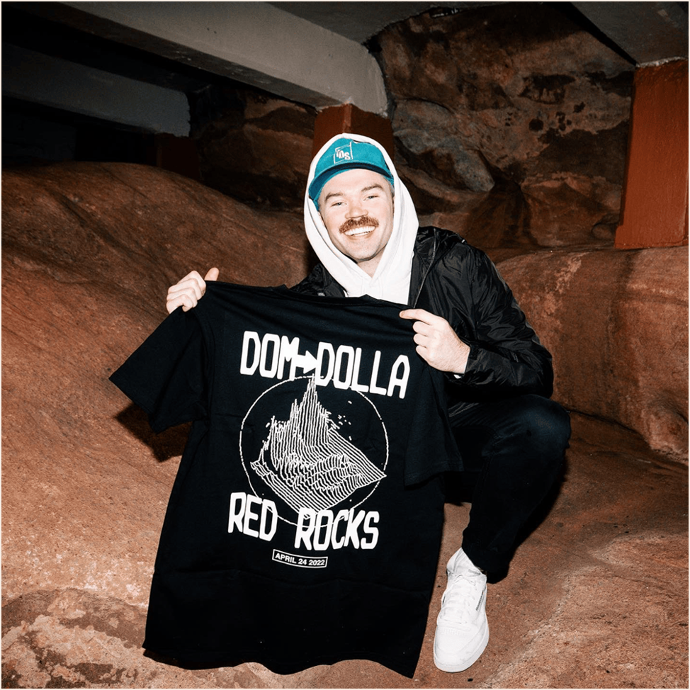 Dom Dolla Red Rocks T-Shirt Dom Dolla Merch Stepdad Birthday Gifts For Father's Day BFF Gifts