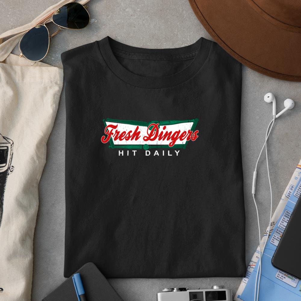 Don't Bunt Hit Fresh Dingers Funny Baseball Softball Game Pullover Hoodie T-Shirt