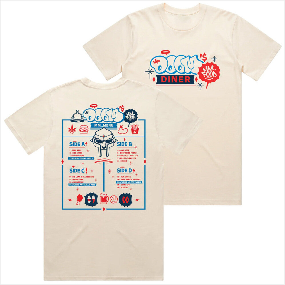 DOOM's Diner Shirt MF Doom Merch Gifts For Husband Birthday Gift Ideas Christmas Presents
