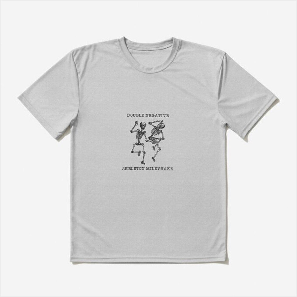 Double Negative Skeleton Dance Graphic T-Shirt Dominic Fike Merch Dudes Birthday Gifts
