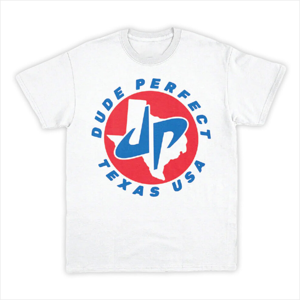 DP x Texas USA White T-Shirt Dude Perfect Merch Gift Ideas For Friends Birthday Gift Ideas