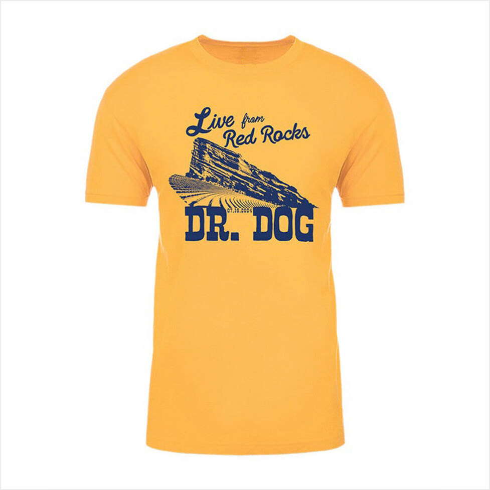 Dr Dog Red Rocks T-Shirt Dr Dog Merch Birthday Gifts For Besties Christmas Presents