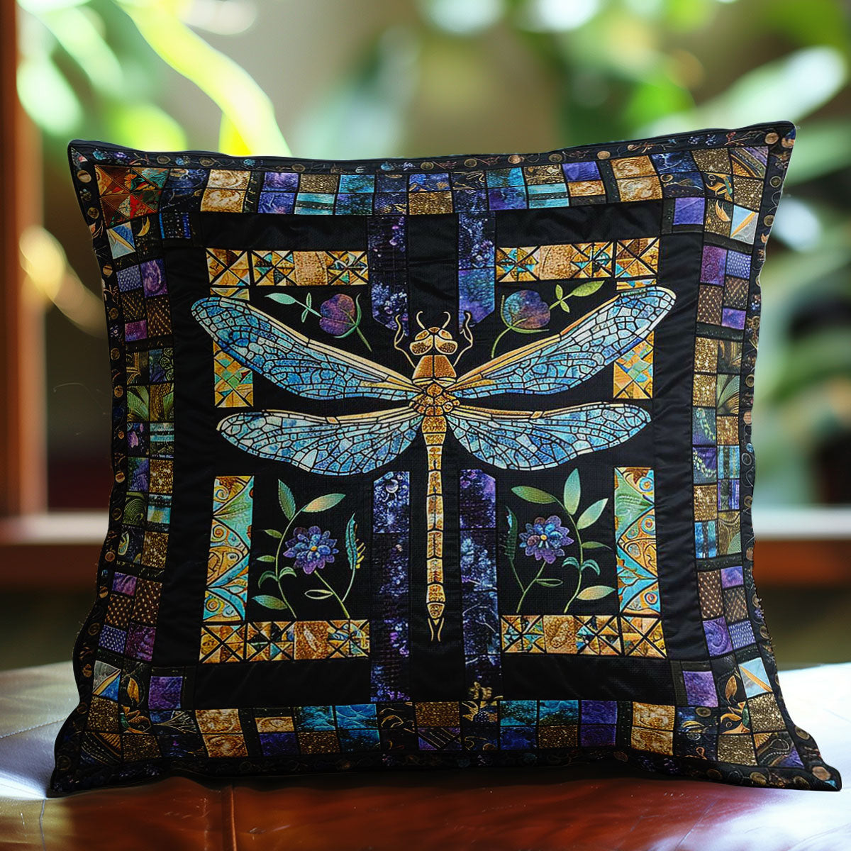 Dragonfly's Crystal Quilt Pillow Case Items Dragonfly Christmas Gifts For Her
