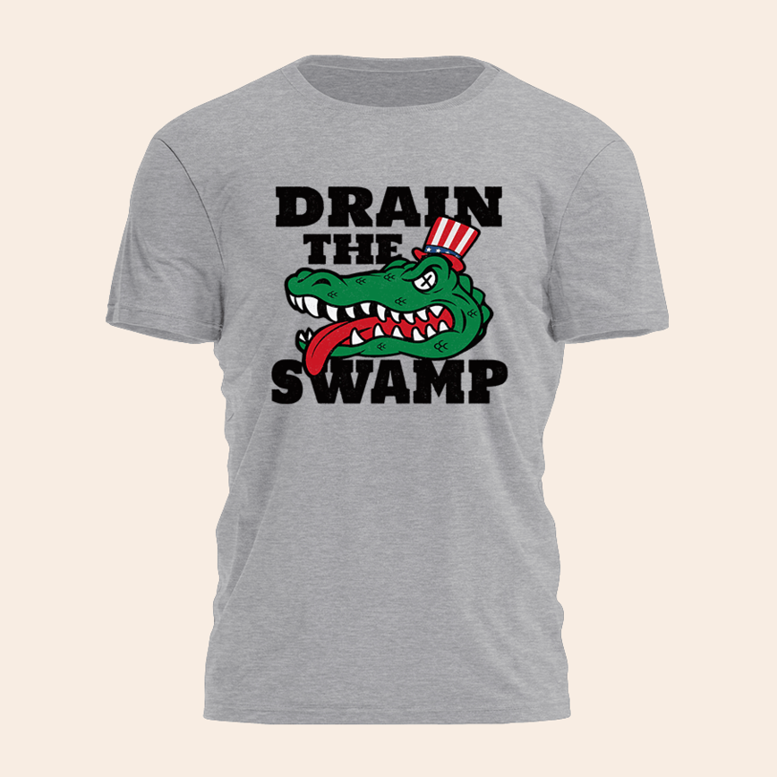Drain The Swamp Shirt With Gator Donald Trump Campaign Merch MAGA T-Shirt Vintage Hoodie Gifts For Men