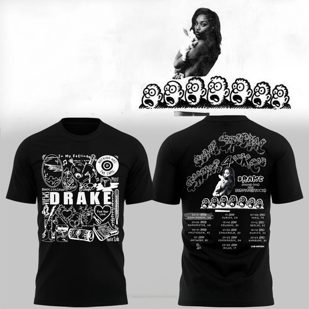 Drake Summer Tour To Birmingham x Partynextdoor Special T-Shirt Fan Merch Gift For Him