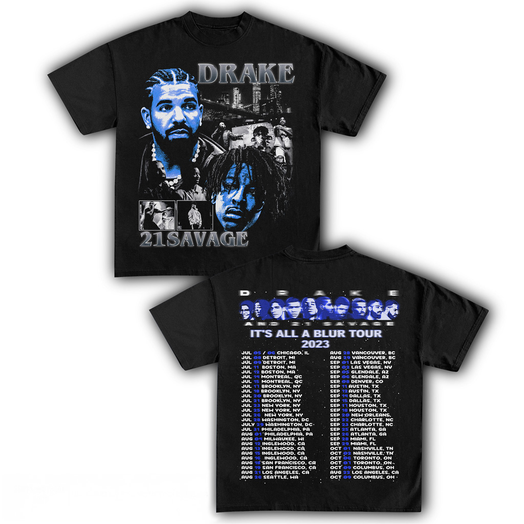 Drake X 21 Savage It's All A Blur Tour 2023 Drake Merch Gifts For Brother