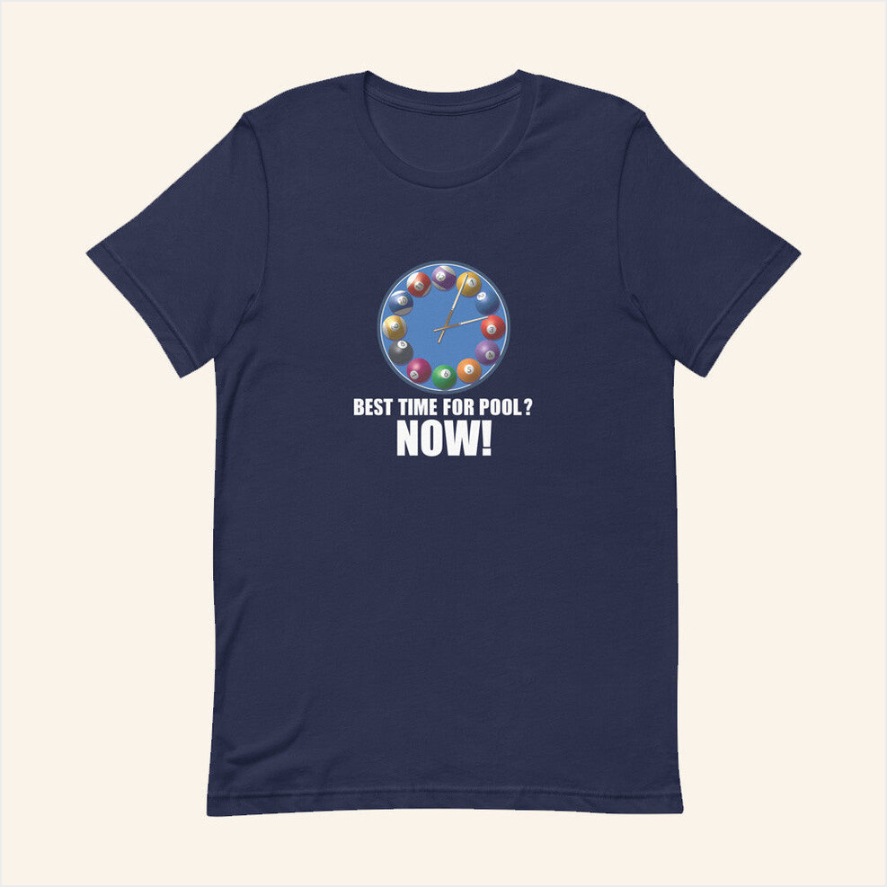 Drdavebilliards Shirts Merch Time For Pool Color Ink T-Shirt Present For Husband
