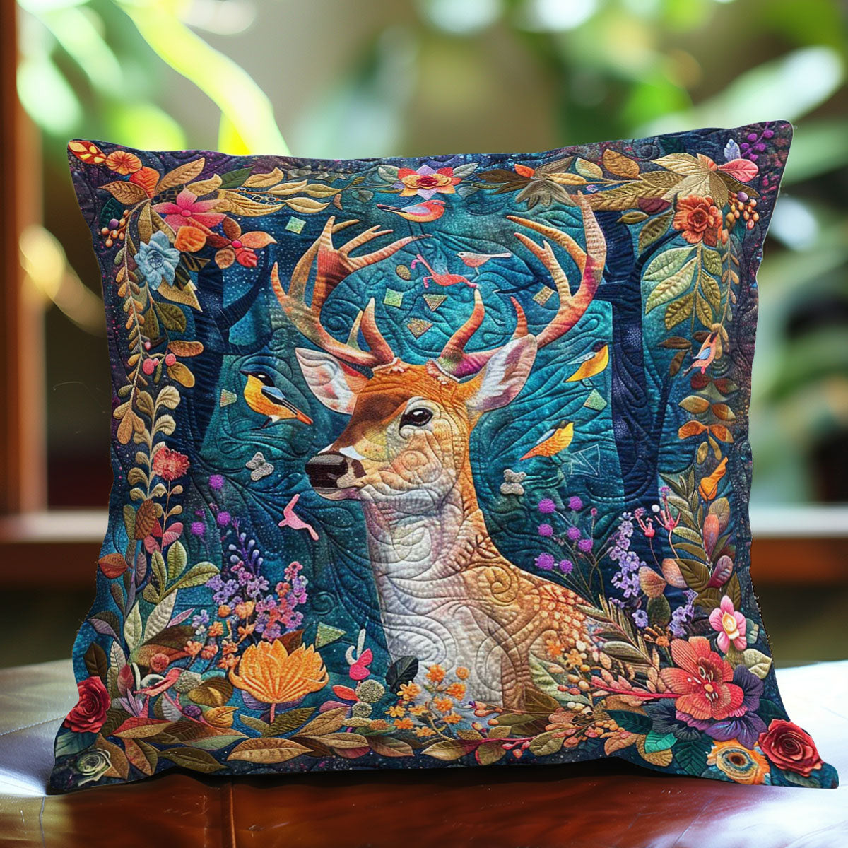 Dreamy Deer Quilt Pillow Case Top Best Items Christmas Gifts For Deer Hunters