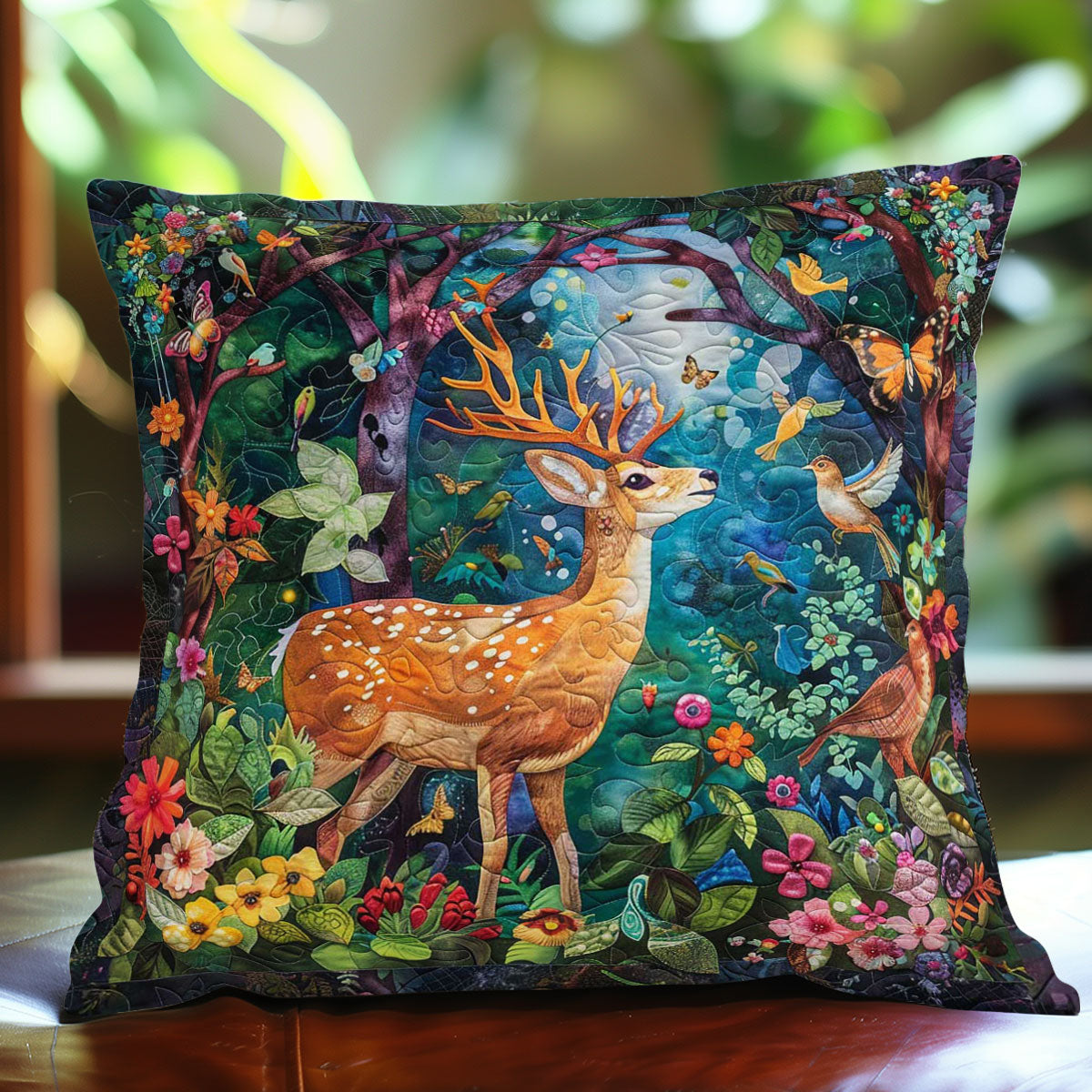 Dreamy Deer Quilt Pillow Case Top Christmas Gifts For Deer Hunters For Him