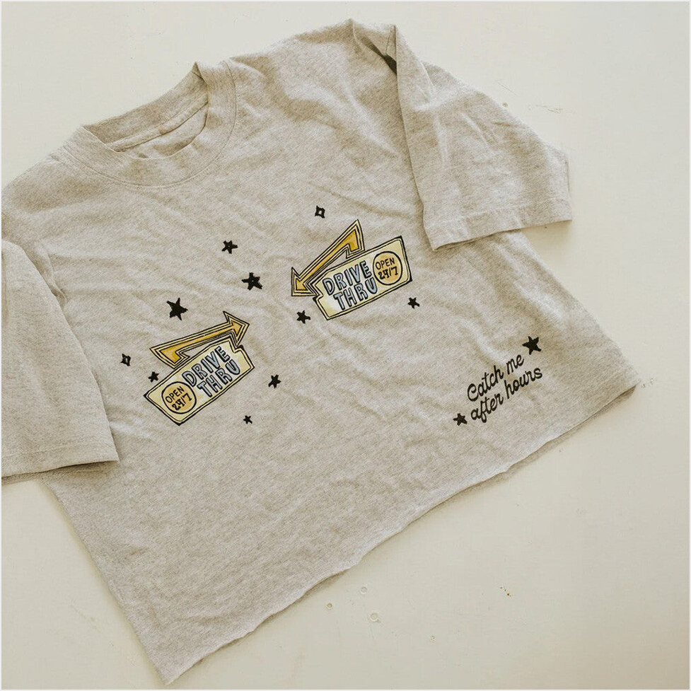 Drive Thru Shirt Karrie Locher Merch Catch Me After Hours Cropped T-Shirt Women's Gifts