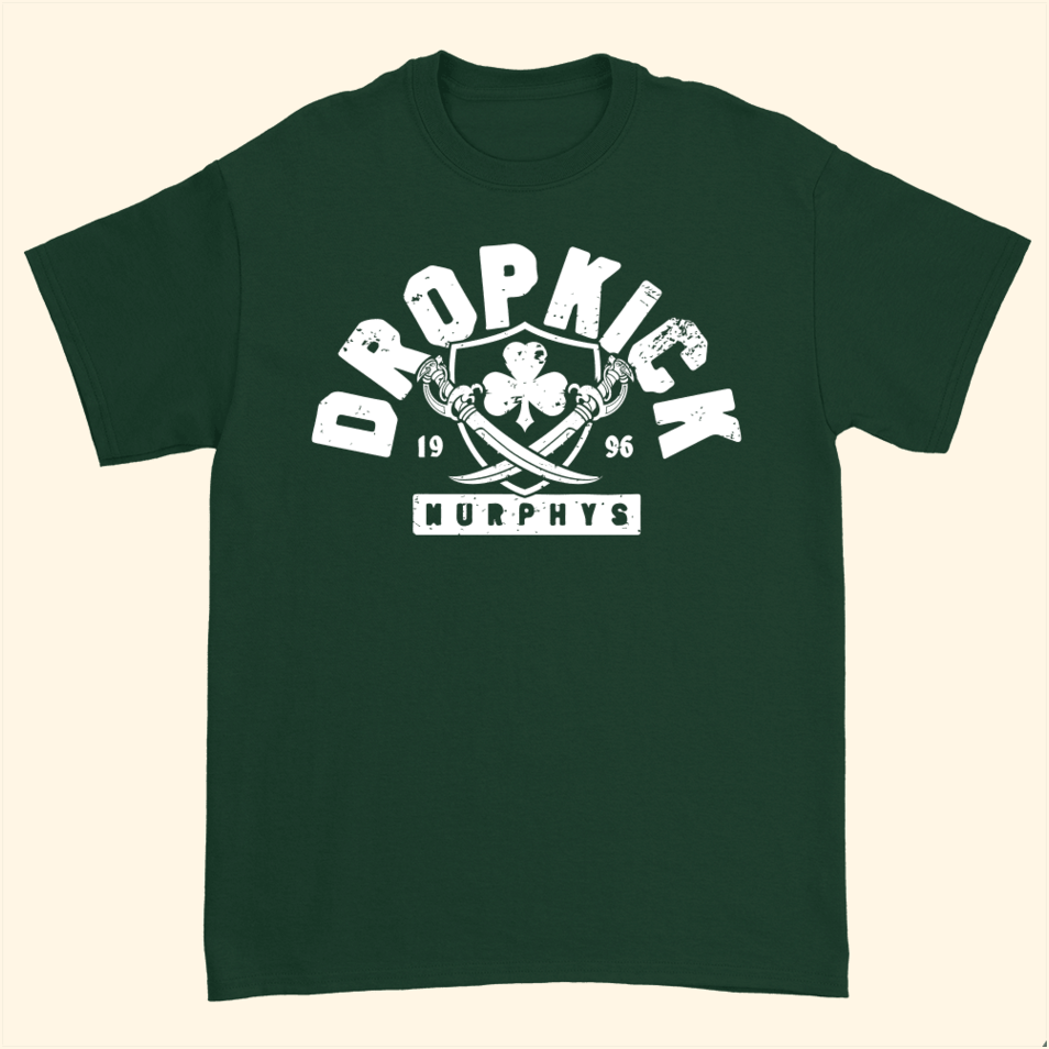 Dropkick Murphys Bruin Badge Green T-Shirt Dropkick Murphys Merch Gifts For Rock Band Fans