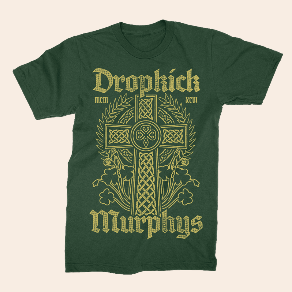 Dropkick Murphys Celtic Cross T-Shirt Dropkick Murphys Merch Birthday Gifts For Rock Band Fans