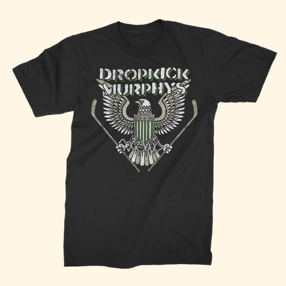 Dropkick Murphys Dead End Kids Eagle T-Shirt Dropkick Murphys Merch Gifts For Band Fans