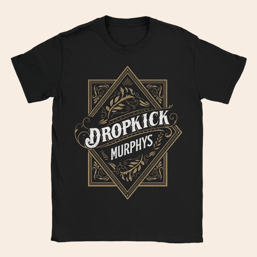 Dropkick Murphys Diamond Label T-Shirt Dropkick Murphys Merch Birthday Gifts For Band Fans