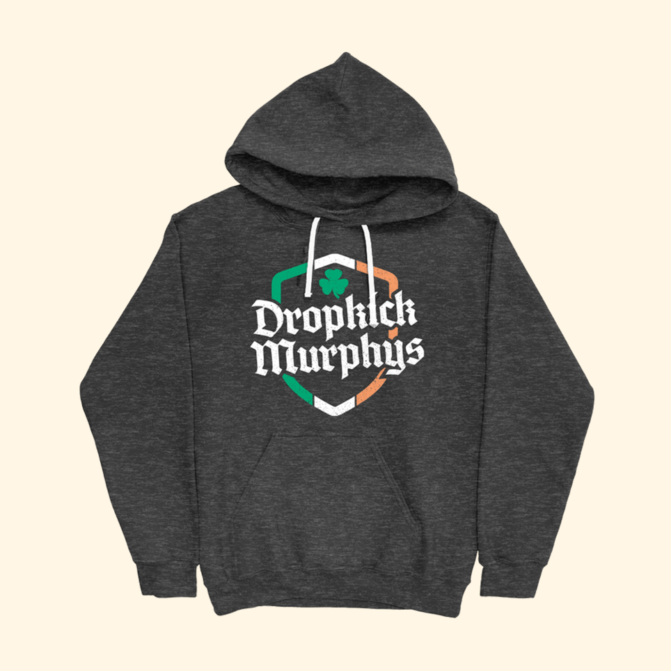 Dropkick Murphys Ire Shield Hoodie Dropkick Murphys Merch Birthday Gifts For Rock Band Fans