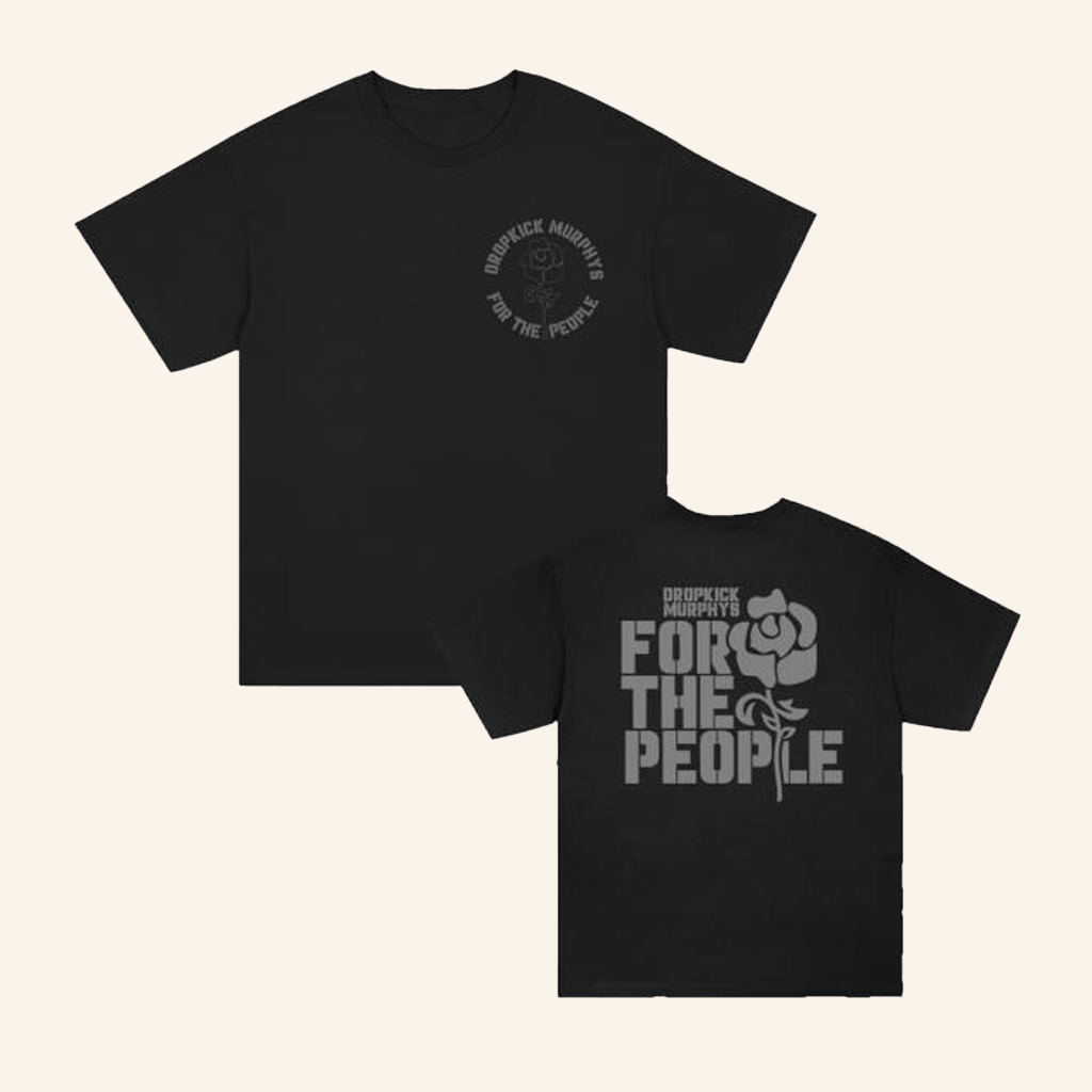Dropkick Murphys Merch For The People Rose T-Shirt Gift Ideas For Dad