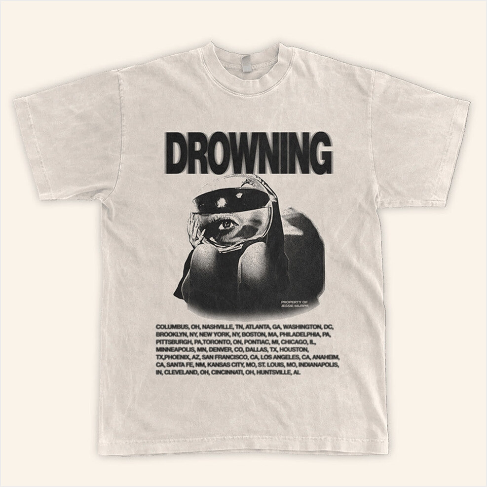 Drowning Tour T-Shirt Jessie Murph Merch Present For Wife Birthday Gifts For Best Friend