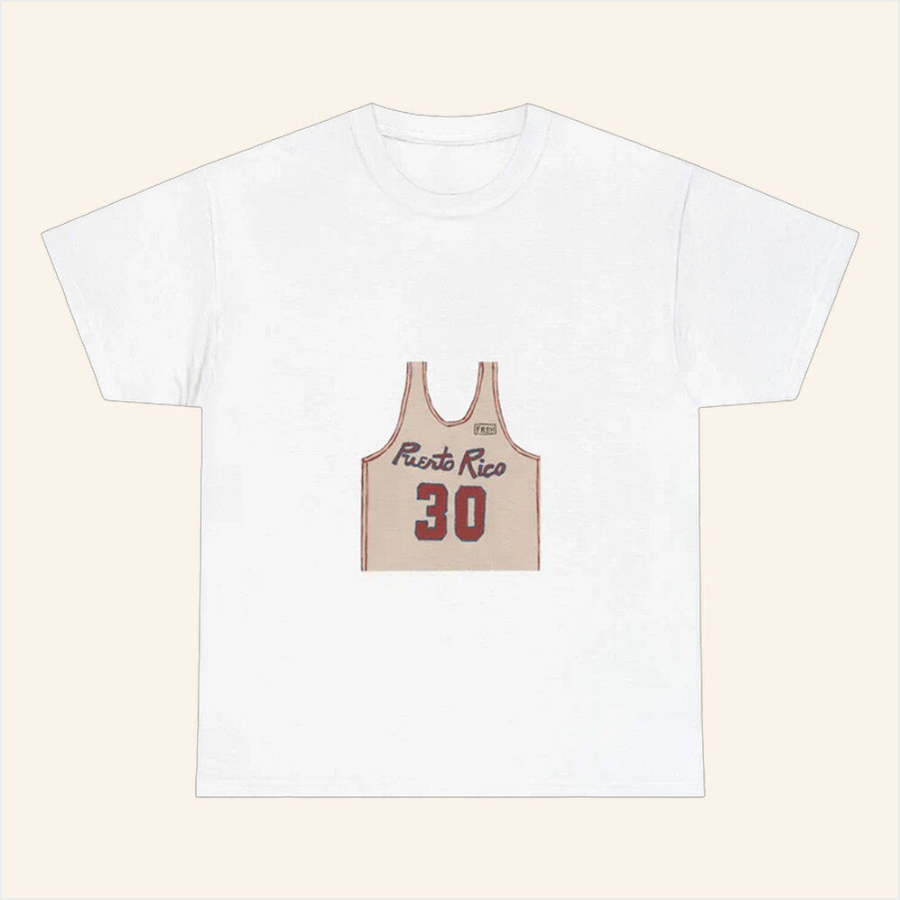 DTMF Merch Puerto Rico Jersey White T-Shirt Bad Bunny Merch Birthday Gift Ideas For Her