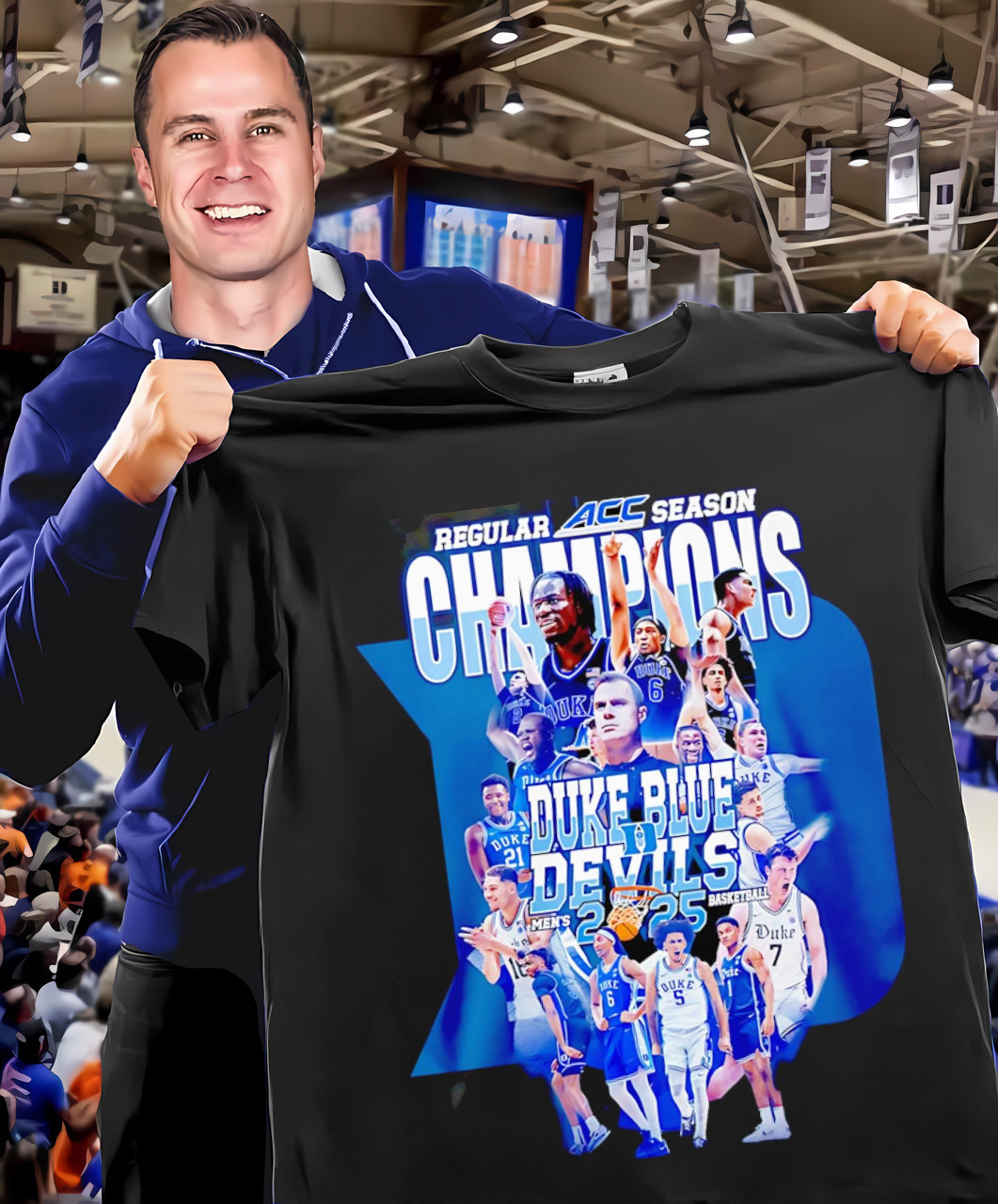 Duke Blue Devils ACC Championship Shirt 2025 Men's Basketball Champions Merch Best Gifts