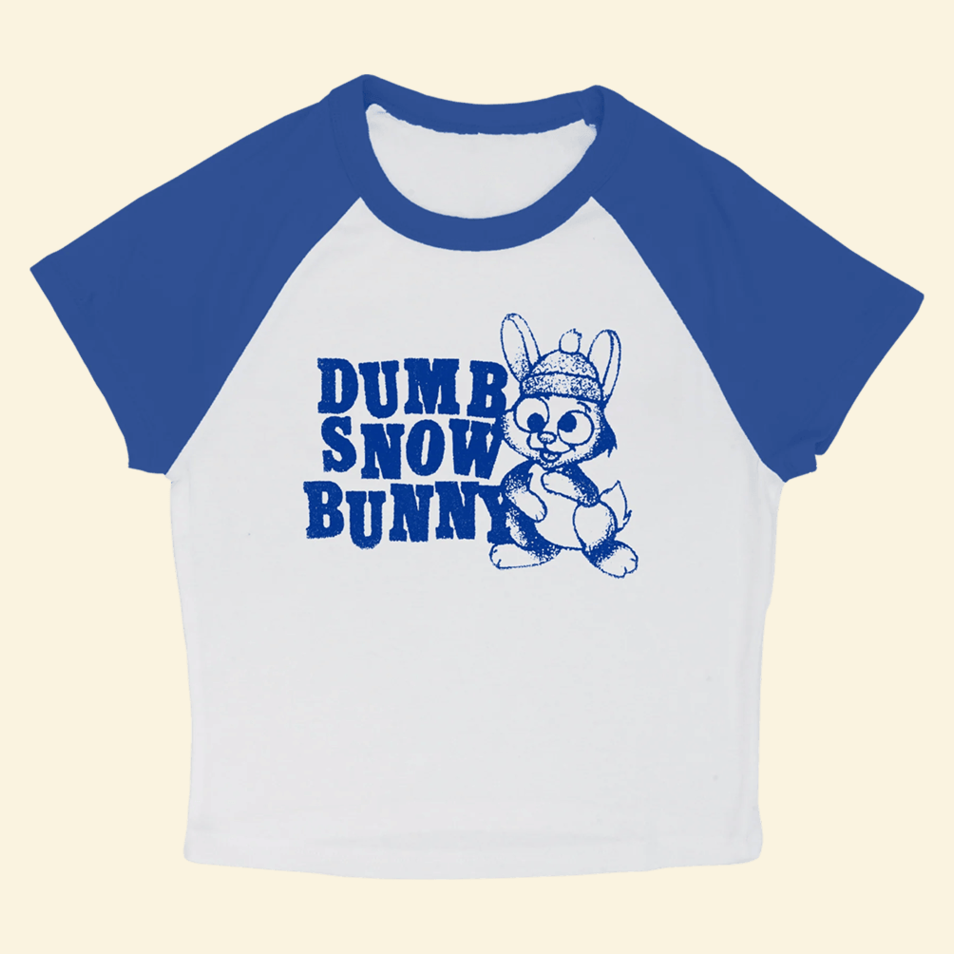 Dumb Snow Bunny Cropped T-Shirt Remi Wolf Merch 1St Mothers Day Gifts For Best Friend