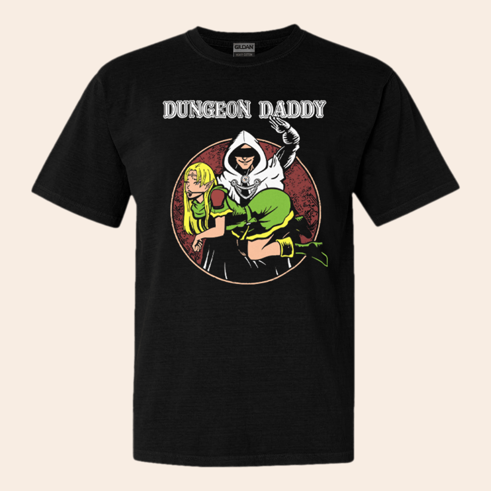 Dungeons Dragons Dungeon Daddy T-Shirt Christmas Birthday Gifts For Him Gifts For Besties