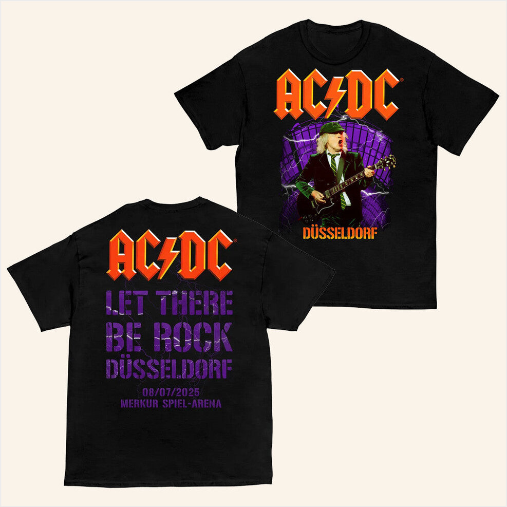 Dusseldorf Pwr Up Tour T-Shirt ACDC Merch Birthday Gifts For Music Lovers BFF Gifts