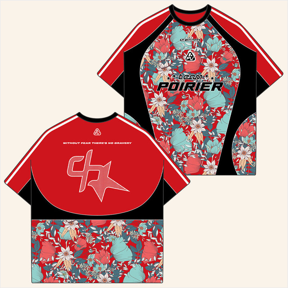 Dustin Floral Activewear T-Shirt Full Violence X Dustin Poirier Merch Birthday Gifts For Dad
