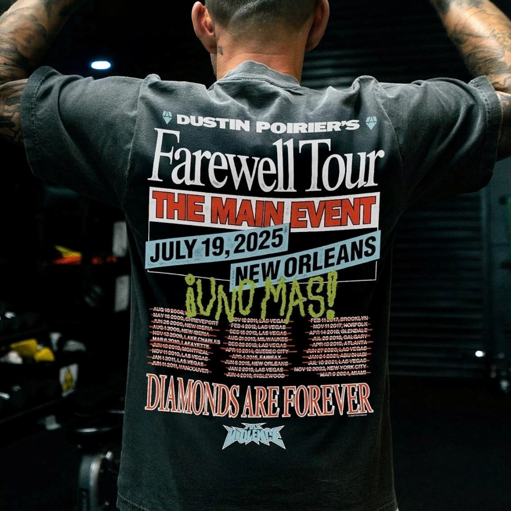 Dustin Poirier The Farewell 2025 Reprint T-Shirt Fan Merch Best Gifts For Husband