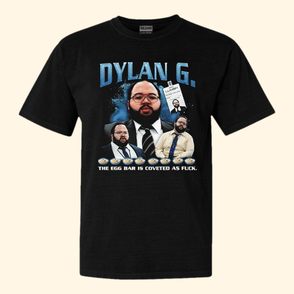 Dylan G The Egg Bar Is Coveted As Fuck Severance TV Shirt Unique Gifts For Southern Men