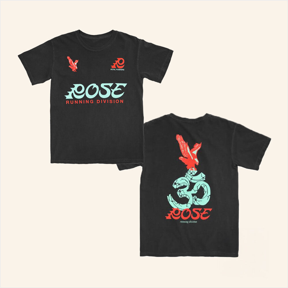Eagle Black T-Shirt Rose Endurance Merch Birthday Gifts For Husband Best Friend Gifts