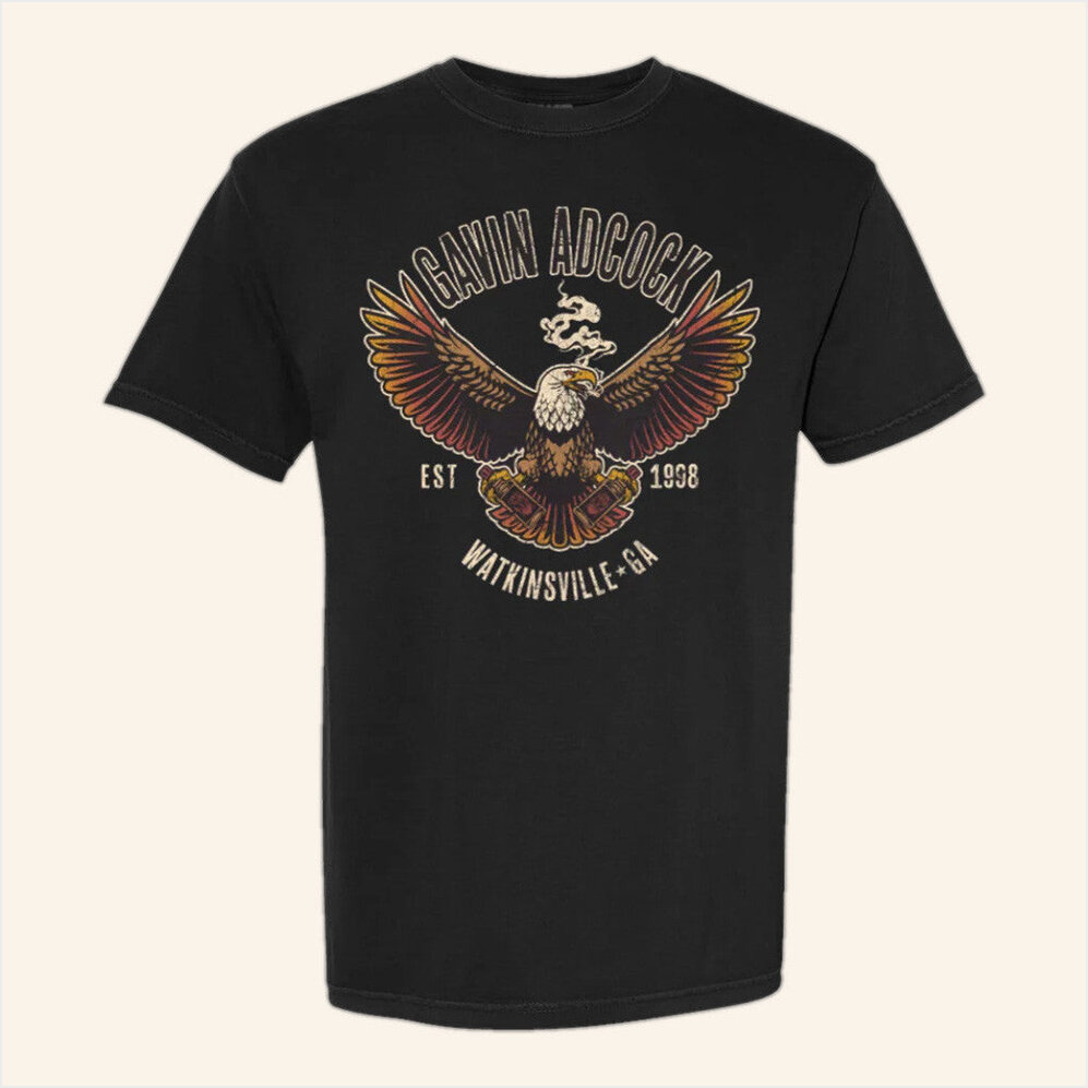 Eagle T-Shirt Gavin Adcock Merch Present For Husband Birthday Gift Ideas Christmas Presents