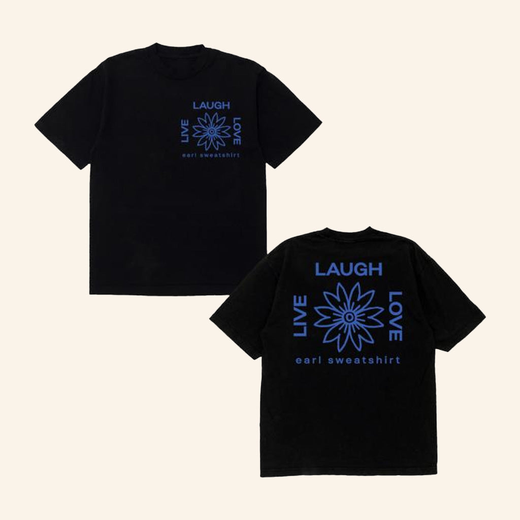 Earl Sweatshirt Merch Lll Flower Logo Black T-Shirt Best Gifts For Son